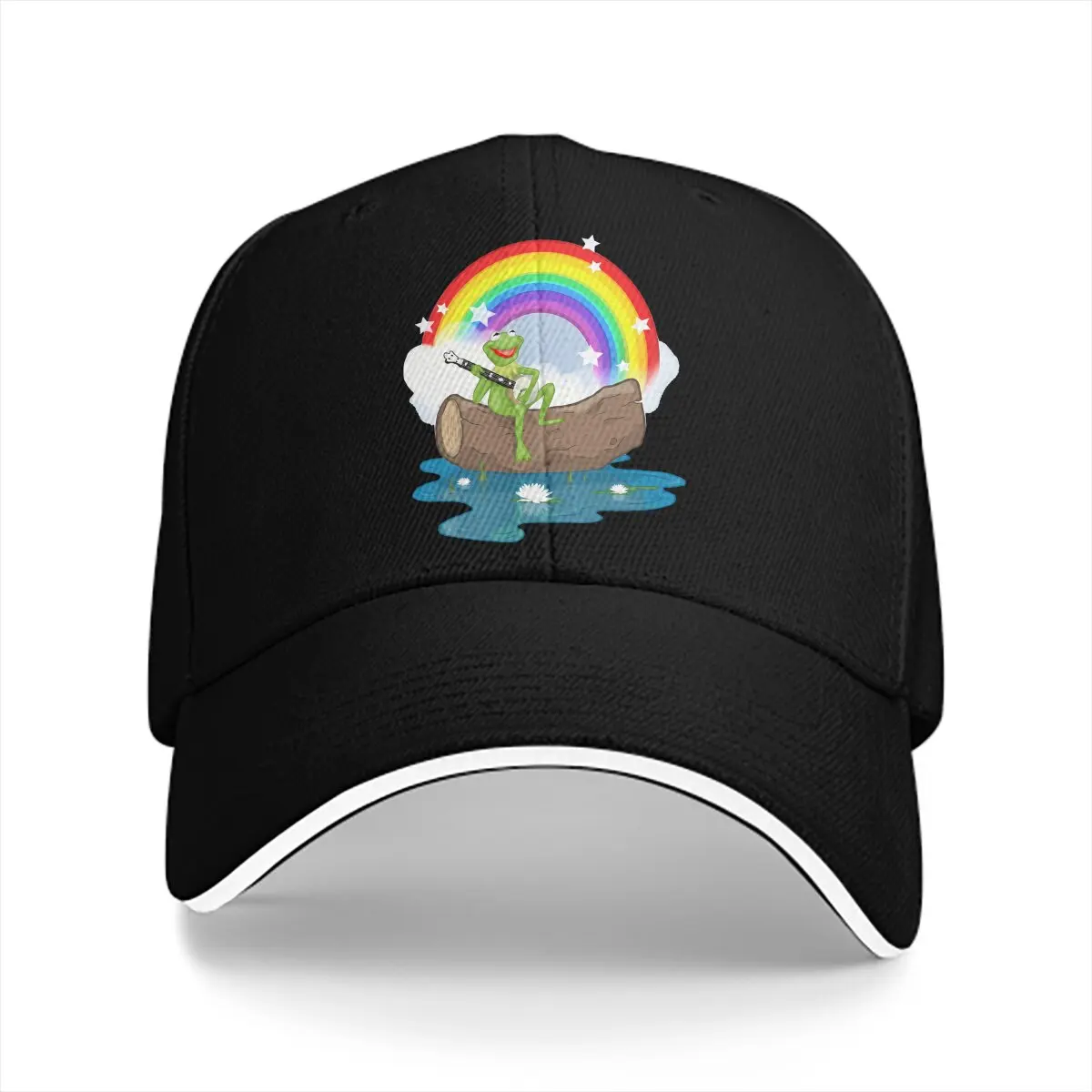 

Бейсболка The Rainbow Connection, мужские головные уборы, защита козырька, Снэпбэк кепки с забавными лягушками