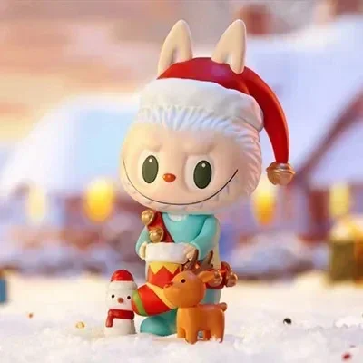 POP MART Labubu The Monsters Let's Christmas Series Blind Box Cute Action Cartoon Figure New Year Gift Kid Toys Desktop Ornament