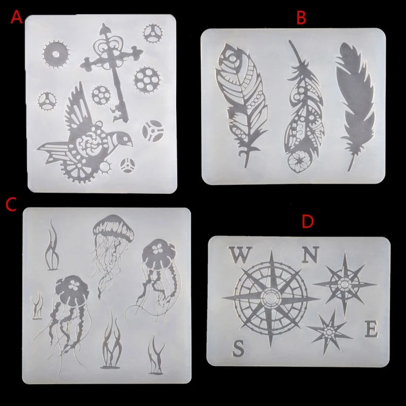 

Jellyfish Shaped Resin Casting Mould for DIY Keychain Resin Art Jewelry Making