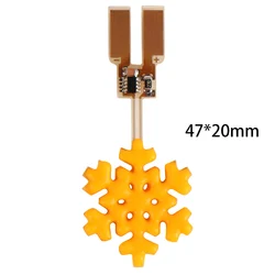 Realistic Flickering Fire Flame LED Chip Wick for DIY Flameless Candle Accessories (Snow)