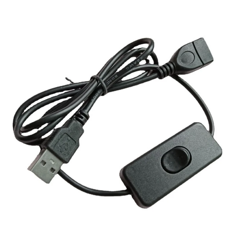 USB Male to Female Extension Cable with Power Switch