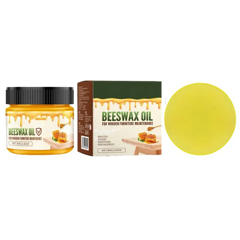 

Пчелиный воск, масло для полировки древесины, пчелиный воск и кондиционер, натуральный пчелиный воск для традиционной древесины с губкой, многофункциональный очиститель