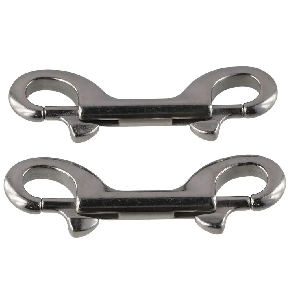 2Pcs Heavy Duty Bolt Snap Hooks Double Ended 3.5 Inch Metal Clips Marine  Grade 316 Stainless Steel Trigger Chain - AliExpress