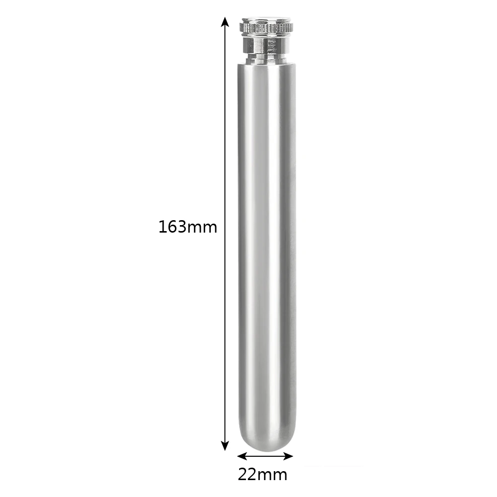 Description Picture 5 of item1 oz/1.5 oz Stainless Steel Wine Pot Drinker Alcohol Bottle Wine Whisky Bottle Hip Flask Tubular Polished Round Bottom Drinkware
