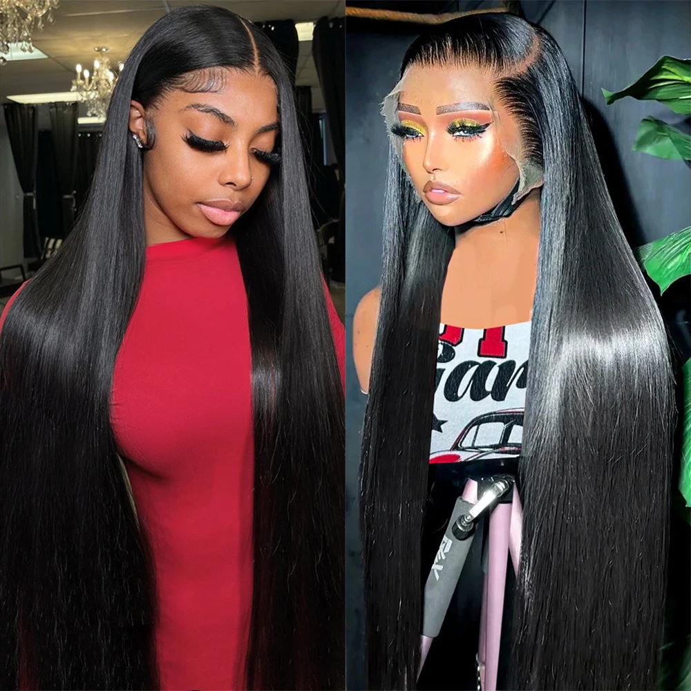

Bone Straight Lace Front Human Hair Wigs Brazilian Straight 13x4 13x6 Transparent Lace Frontal Wig Pre Plucked 360 Full Lace Wig