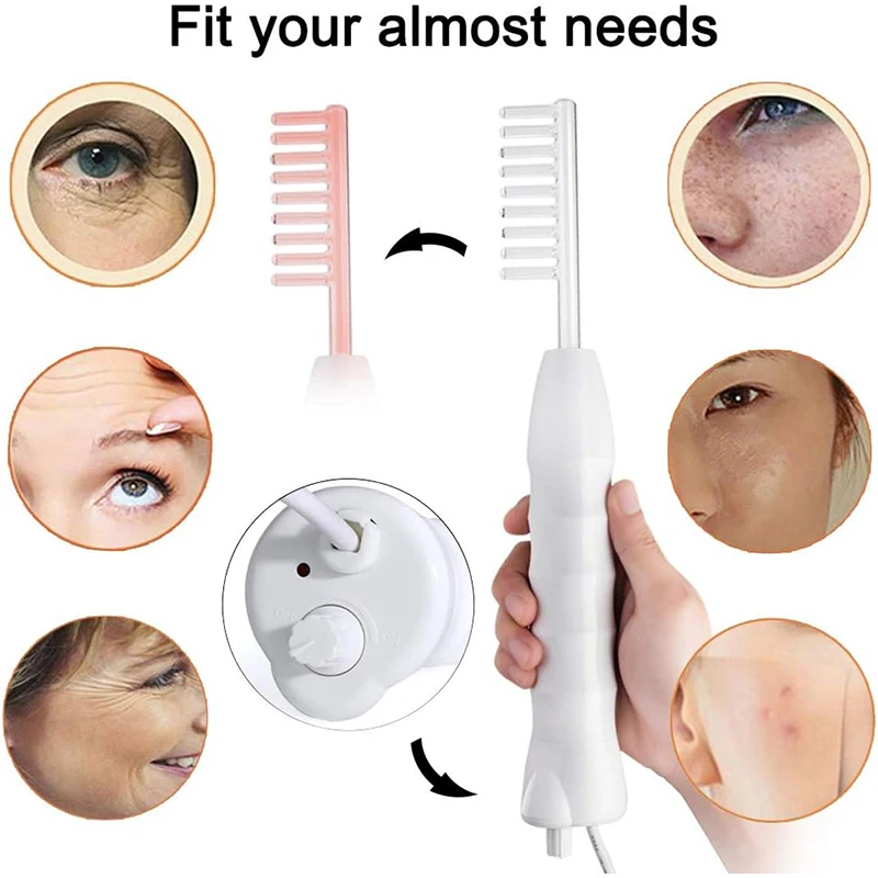 Portable High Frequency Appliance With Original Box Electrode Tube Electrotherapy Skin Care Facial Spa Salon Acne Remover