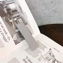 Magnetic Kickstand Phone Holder with Finger Grip and Hand Strap (Light Gray)