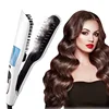 Household adjustable working temperature Steam Hair Straightening Comb LCD Spray Electric Splint Straightener for 1