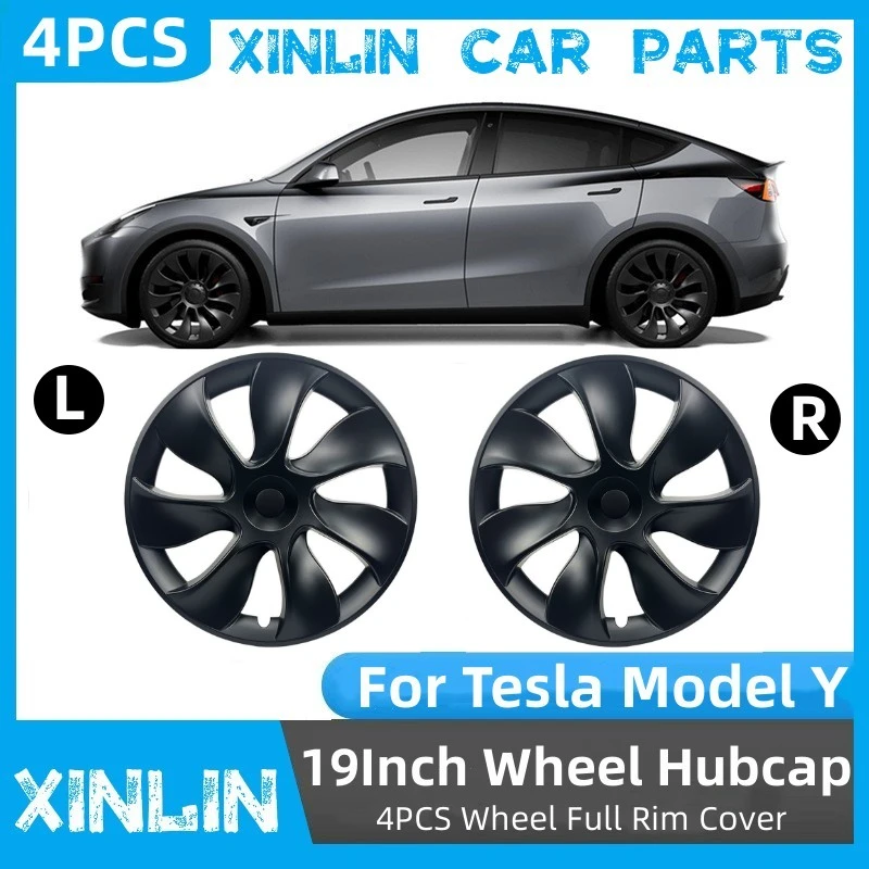 4pcs Hub Cap For Tesla Model Y 2023 19inch Wheel Hubcap Performance