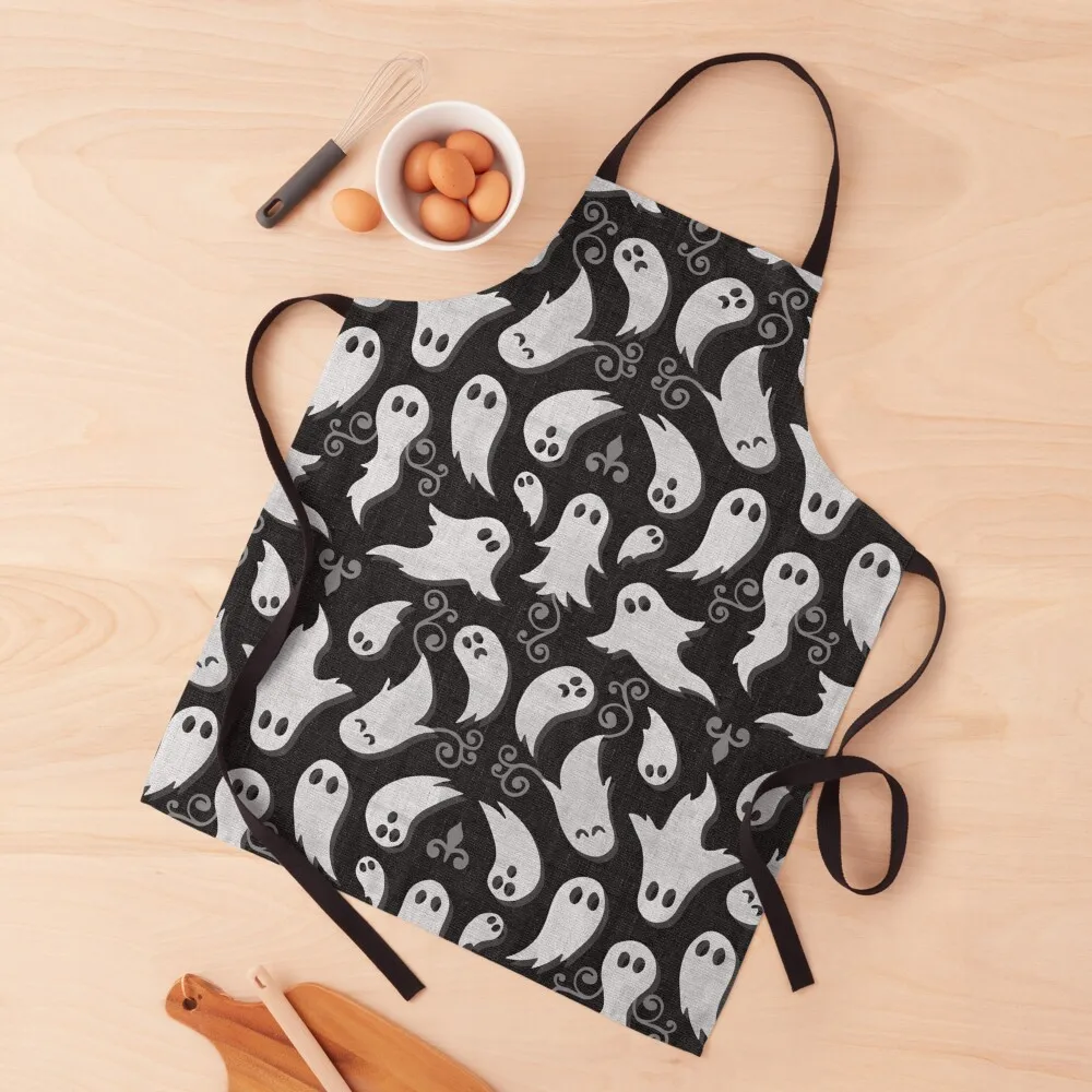 

Cute Gothic ghosts Apron Men'ss men professional hairdresser Women Kitchen Apron
