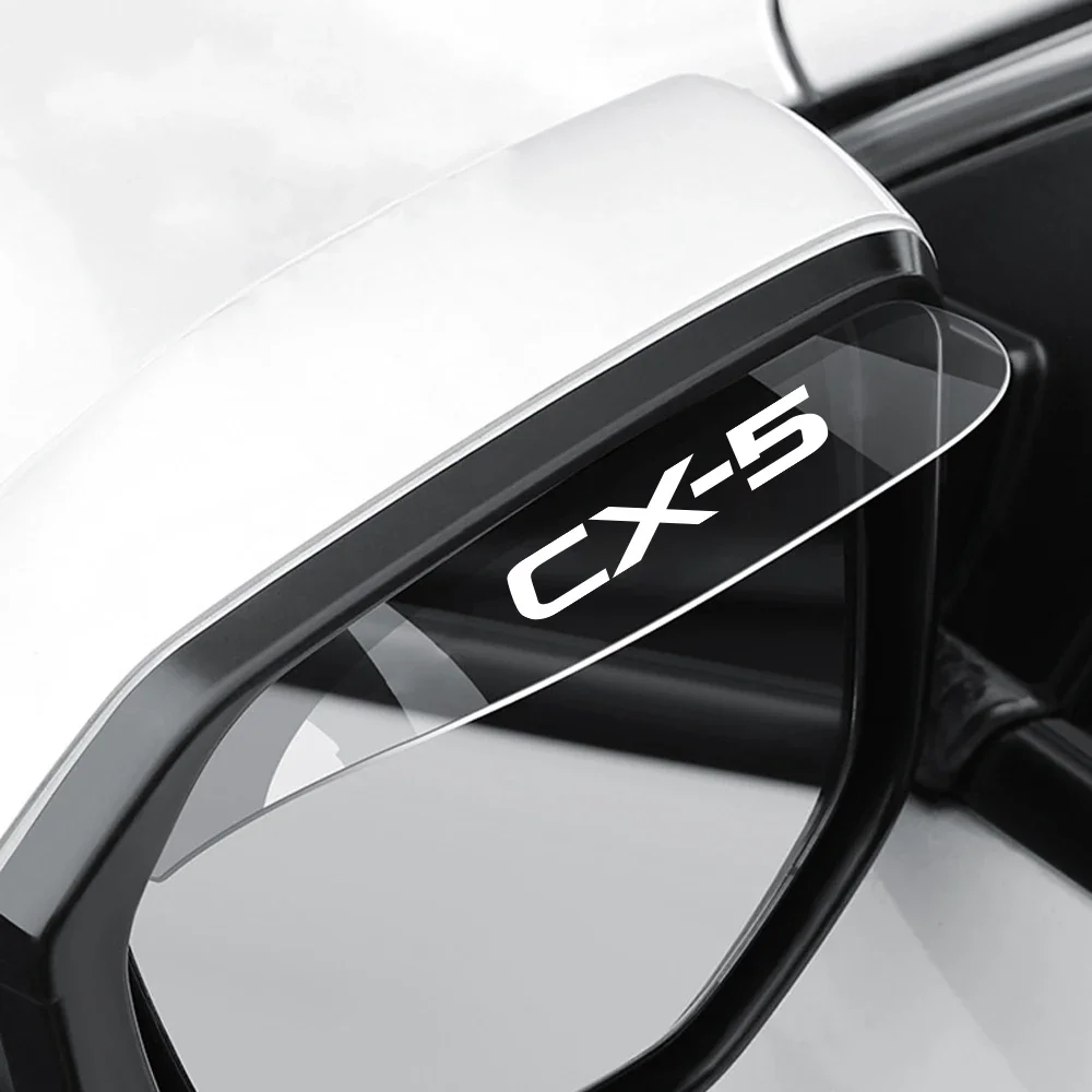 Transparent Car Rain Eyebrow Cover Rearview Mirror Visor Auto Exterior Accessories For Mazda CX5 CX-5 KE KF AWD Skyactiv CX 5
