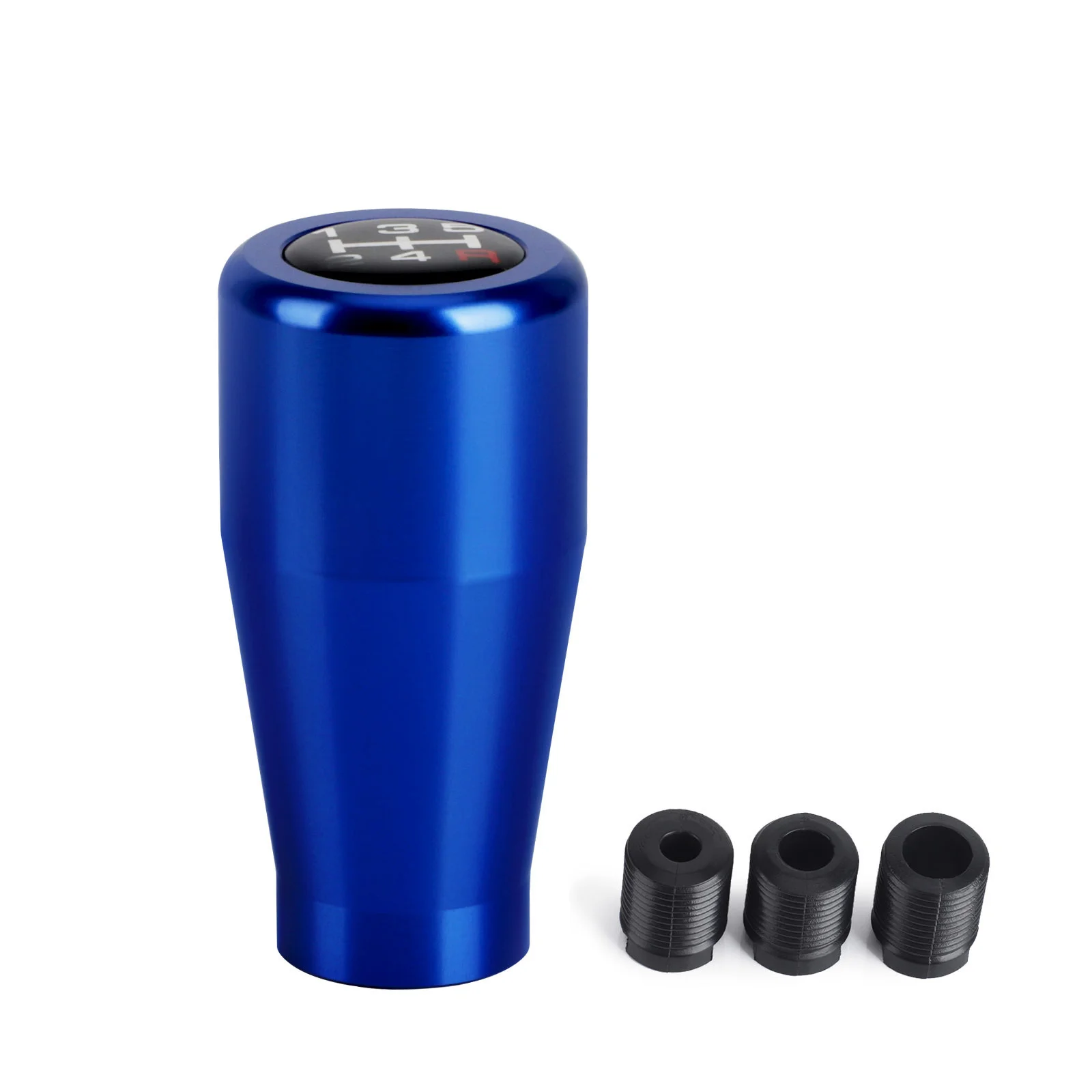 Universal Aluminium Racing 5 Speed Shifter Auto Versnellingspook Auto Accessoires Handgeschakelde Auto-styling Pookknop Schakelpookknoppen Auto (Kleur : Zwart