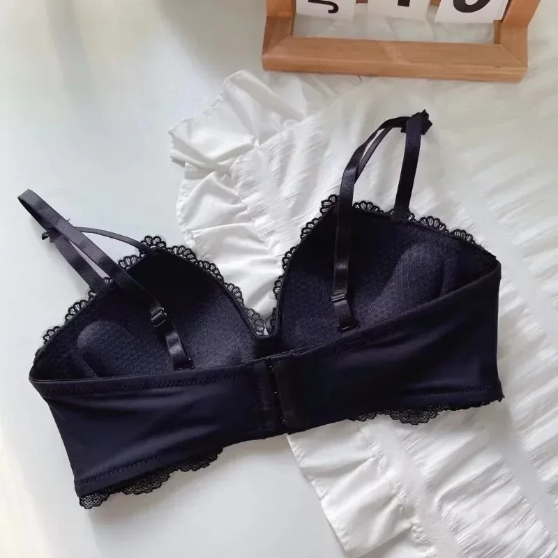 Anti Sagging Bralette Mujer Seamless Bras for Women Sexy Lingerie Korean Push Up Bra Brassiere Black Underwear Cute Korean Style 5