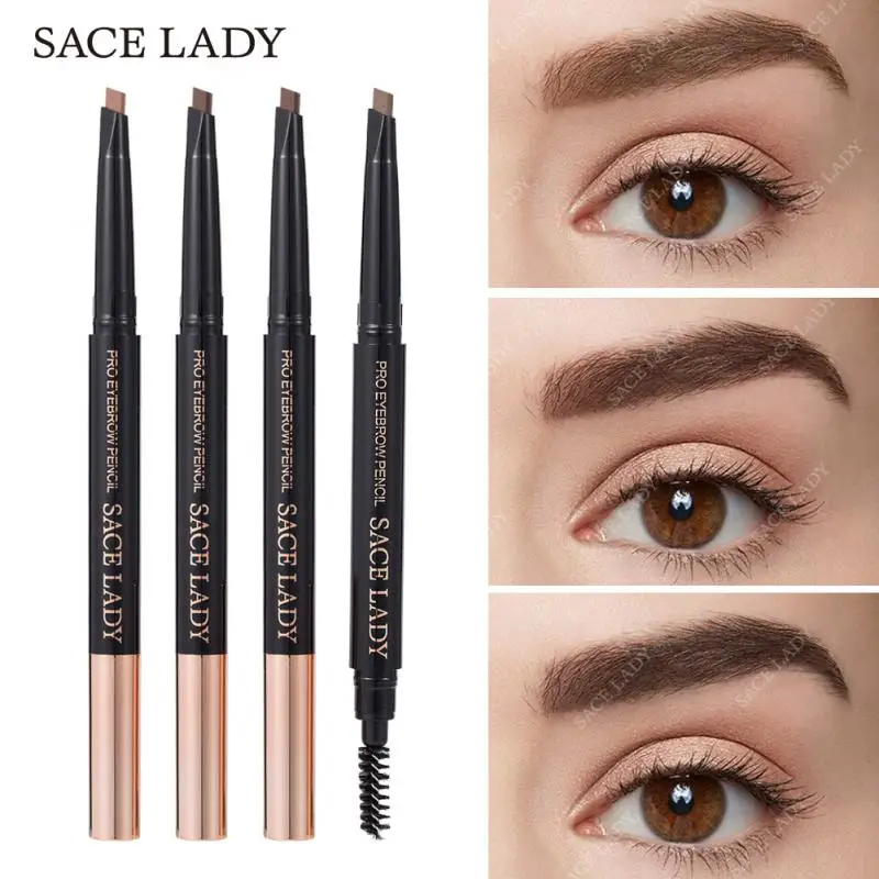 

SACE LADY Makeup Eyebrow Pencil Professional MakeUp Eyes Brow Pen Tint Waterproof Eyebrow Pen With Brush Natural Eyes Cosmetics