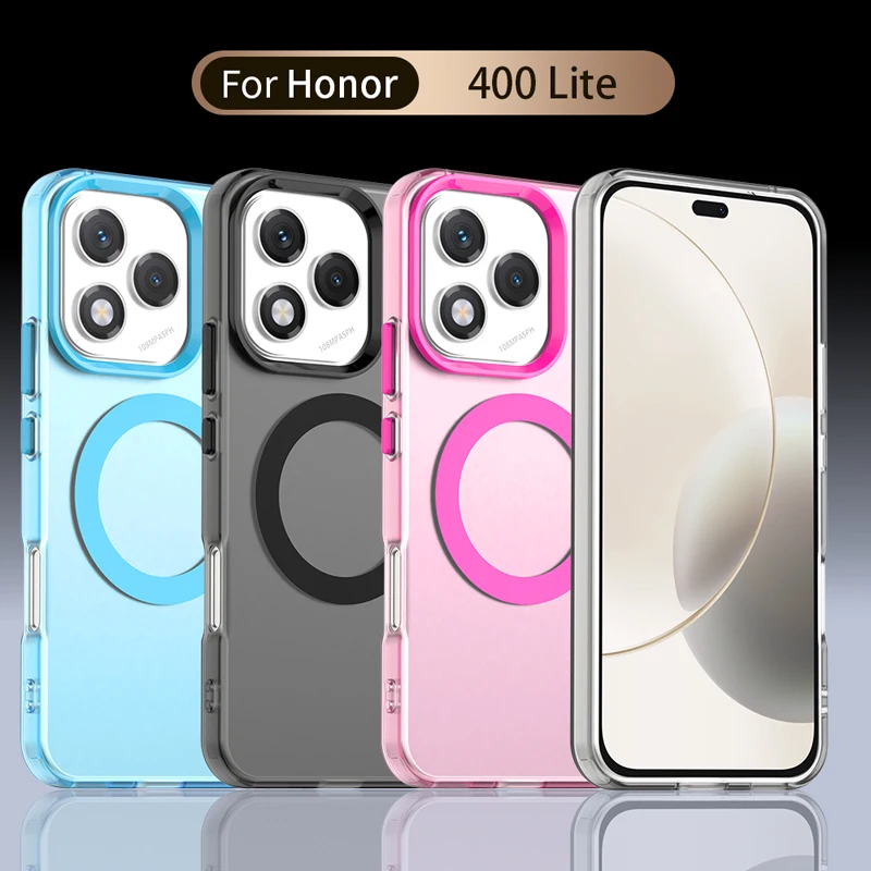 ELVEV Magnetic Candy Series Clear Transparent Phone Cover