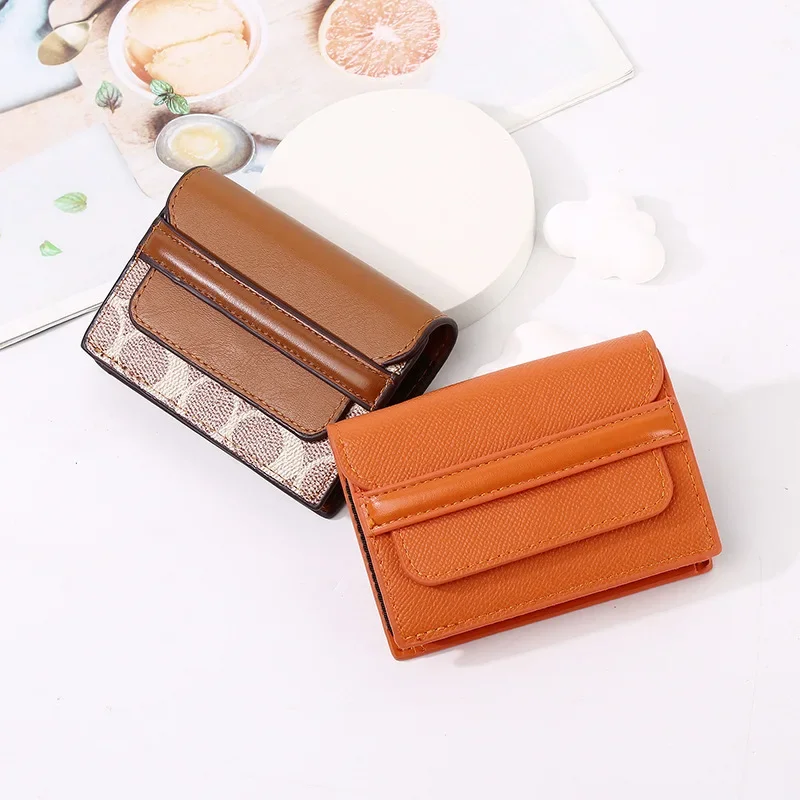 Card Bag Women's Multi-card Compact Wallet Document Storage Bag Women's Premium Sense Large Capacity Storage Wallet