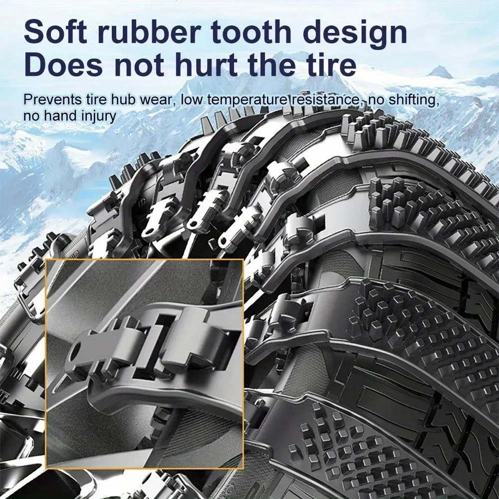 1-10PCS Snow Chain Tyre Chain Urethane Set Wheel Ties Belts Car Tires Chains Winter Anti-Slip Anti Skid Snow Emergency New