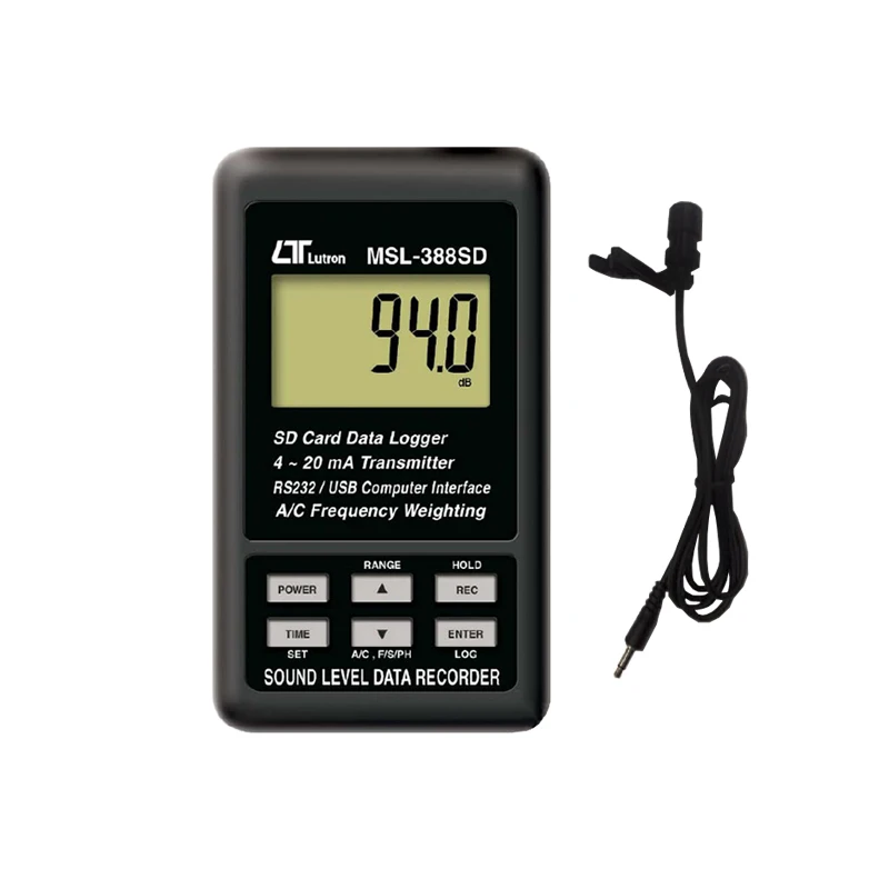 Lutron MSL-388SD Digital Sound Level Meter Noise Data Recorder Decibel Tester with SD Card Logger detail image 1