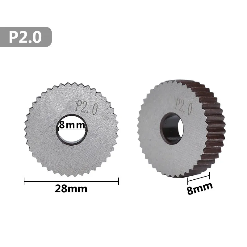 XCAN Wheel Lathe Knurling Tools 2.0mm Gear Shaper Cutter Straight Knurling Knife Inner Hole Embossing Wheel knurling tool set