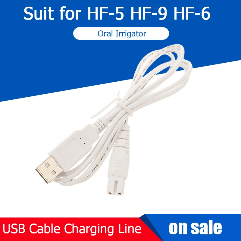 

1 Pcs USB Cable Charging Line Suit for HF-5 HF-9 HF-6 Oral Irrigator Teeth Water Flosser Accessory