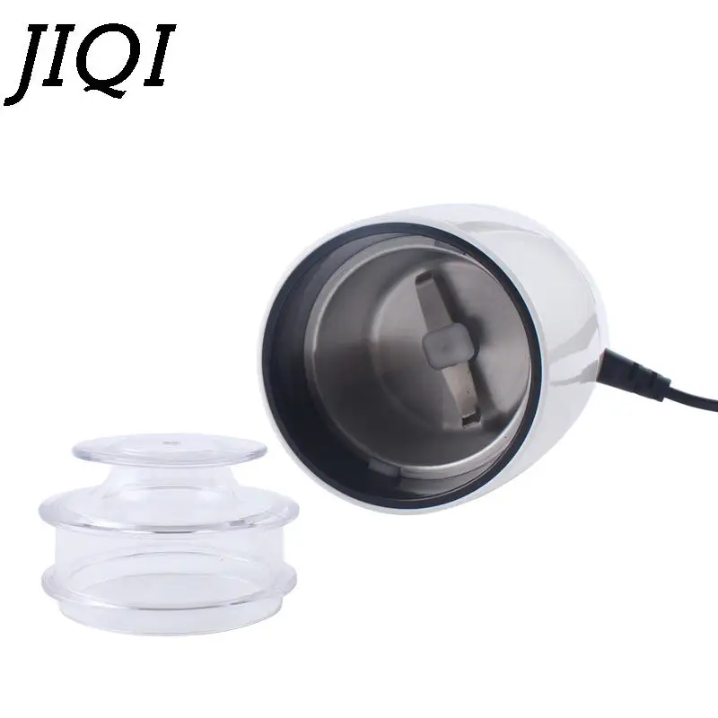 JIQI Electric Stainless Steel Coffee Bean Herbs Nuts Grinder Home Grinding Milling Machine Rapid Coffee Mill Crusher Accessories 3