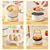 110V 220V Foldable Electric Cooking Pot 2L Multifunctional Electric Pan Hotpot Rice Cooker Non-stick Electric Skillet for Travel 5
