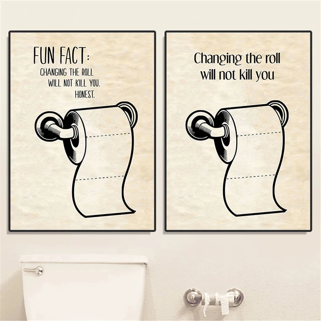 Illustration Humoristique Représentant Un Rouleau De Papier Toilette Avec  Le Message Rassurant Pas Besoin De Paniquer