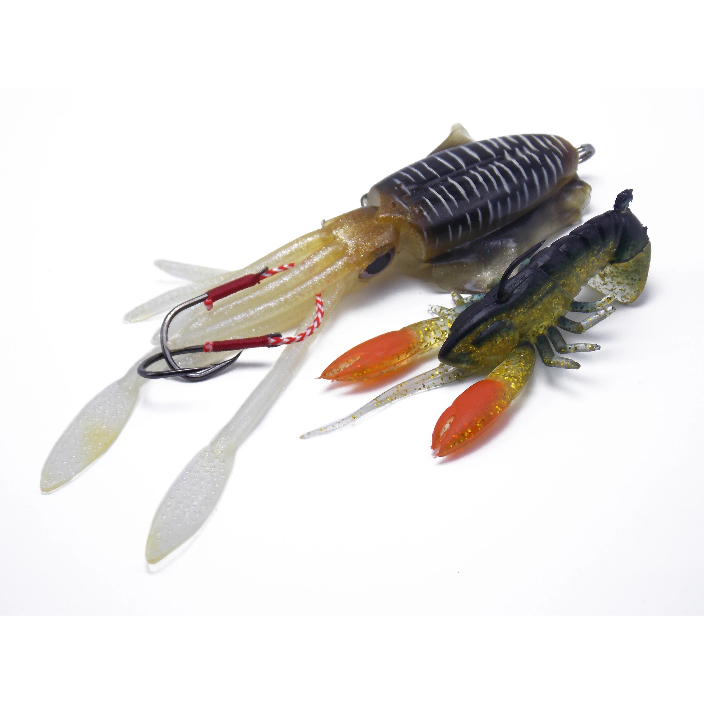 CATCHSIF Soft swim 60g squid 3D Lifelike crayfish with attractive