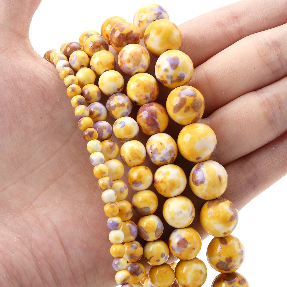 Vibrant Natural Gemstone Round Loose Beads for Handmade Jewelry Crafting