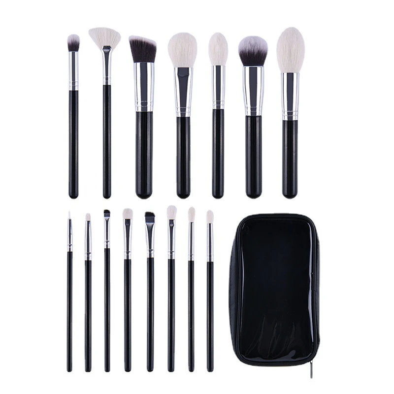 

15 Pcs Makeup Brush Loose Powder Brush Eyeshadow Brush Foundation Brush Nose Shadow Brush Soft Animal Hair