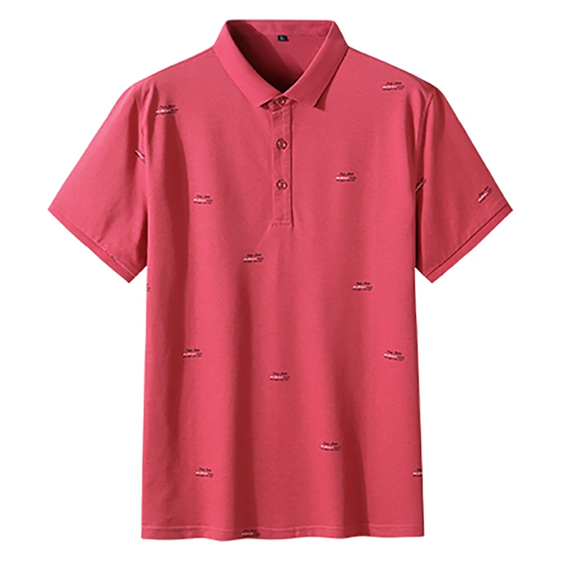 Summer New Men's Plus Size Clothing Golf Short Sleeved Sports Tshirt
