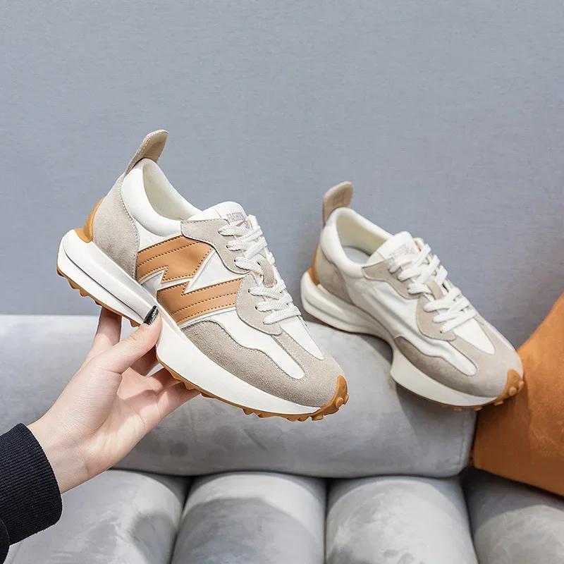 

Old daddy shoes female spring and autumn hundred take the Agan shoes ins tide 2023 new N sports casual female running shoes