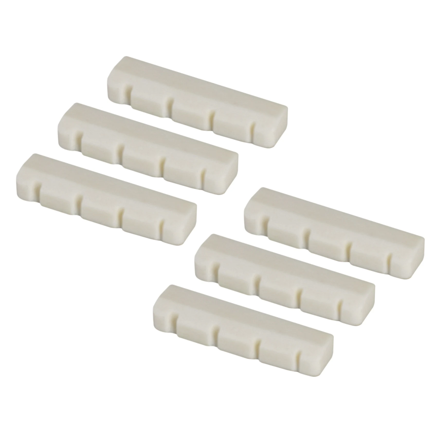 

Bass Bone Bridge Saddle and Nut for 4 String Bass Guitar Pack of 6