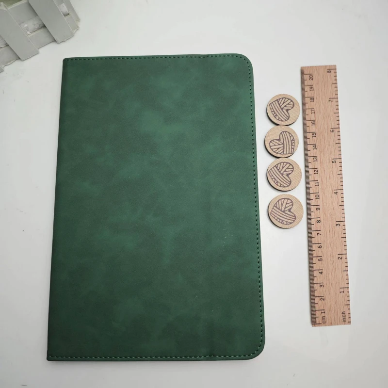 Pattern Holder Knitting Chart Keepers Magnetic Anchor Chart Holder Cross Stitching Lines Leather Fold-up yarn holder