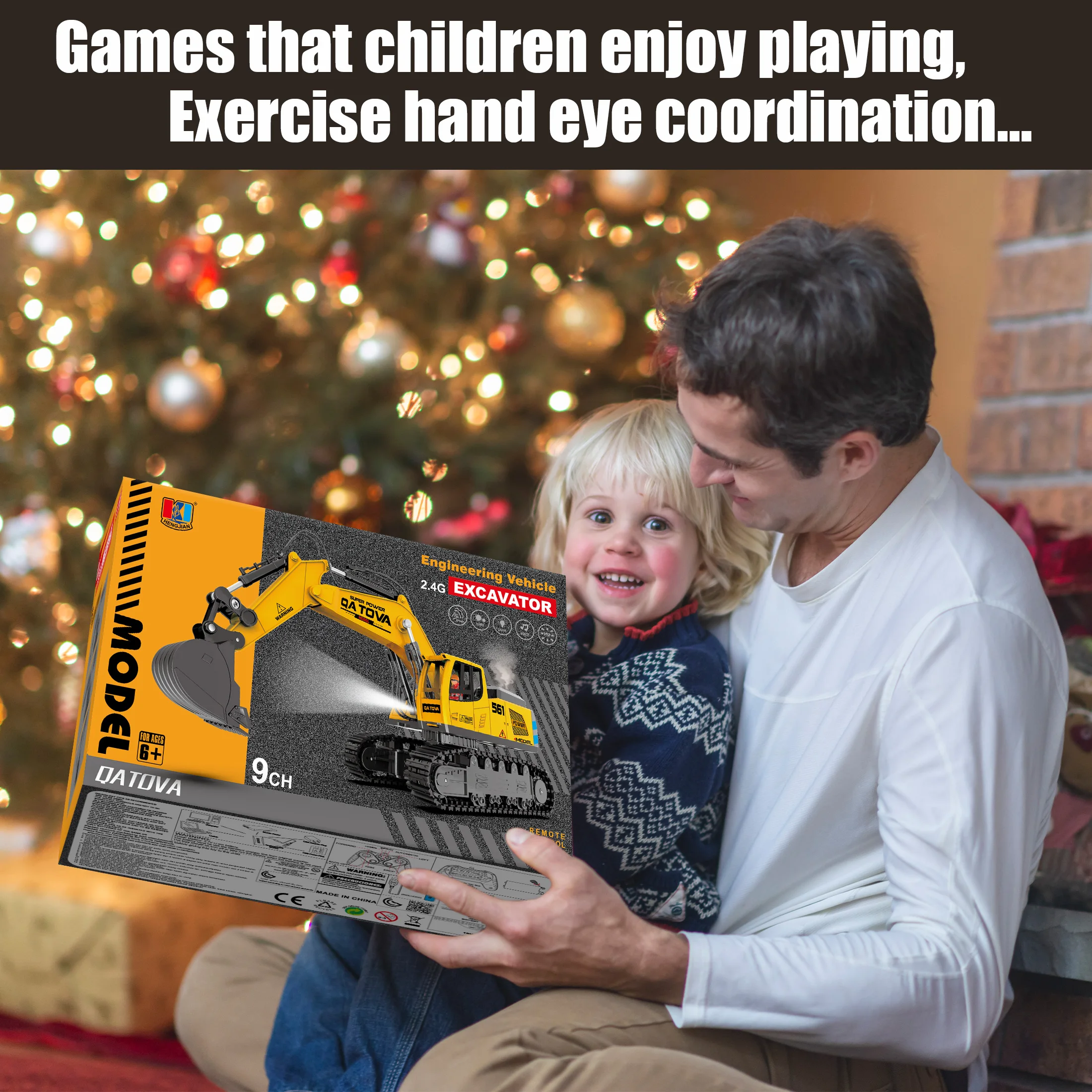 New 2.4G Remote Control Excavator Dump Truck RC Model Car Toy Professional Alloy Plastic Simulation Construction Vehicle for Kid 5