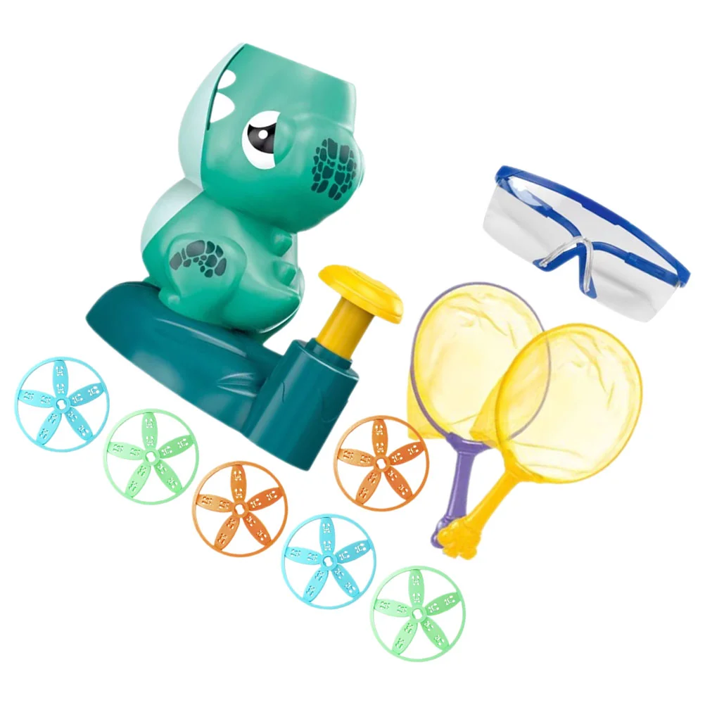 

1 set of Flying Disc Plaything Dinosaur Launcher Shooter Toy Fun Catching Games