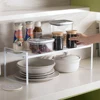 White Metal Over The Sink Shelf with Modern Design,  Display Stand Organizer for Kitchen Accessories 5
