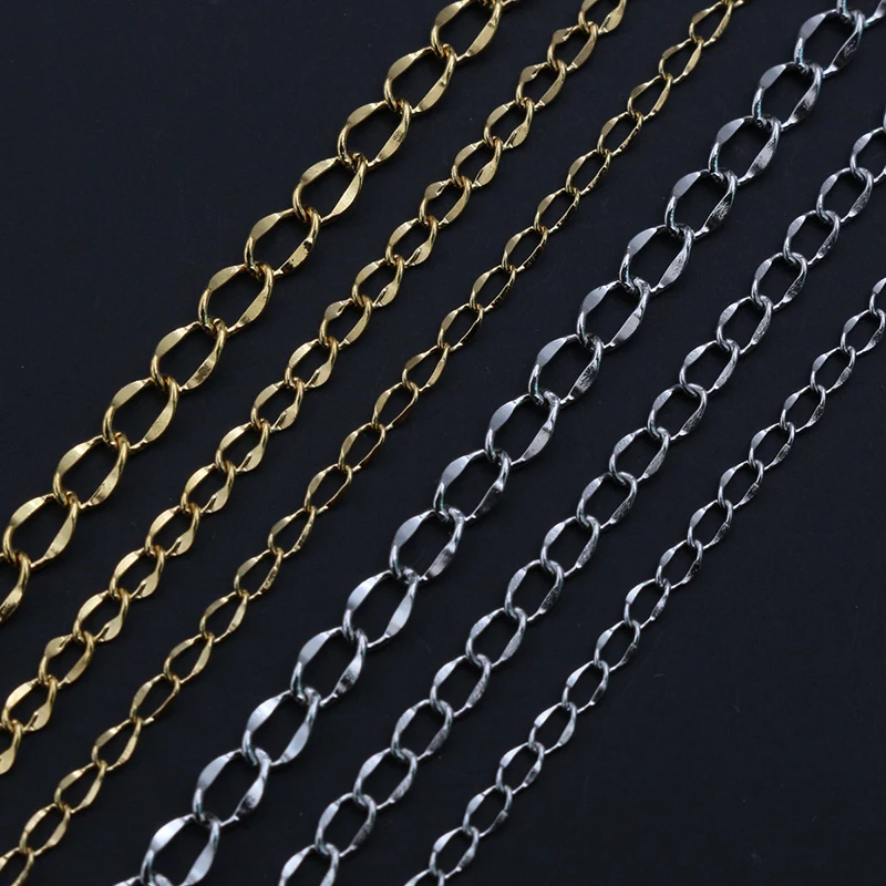5 Mt/los Kein Verblassen Edelstahl polieren Halskette Schwanz Ketten Für DIY Schmuck Machen Materialien Handgemachte Liefert