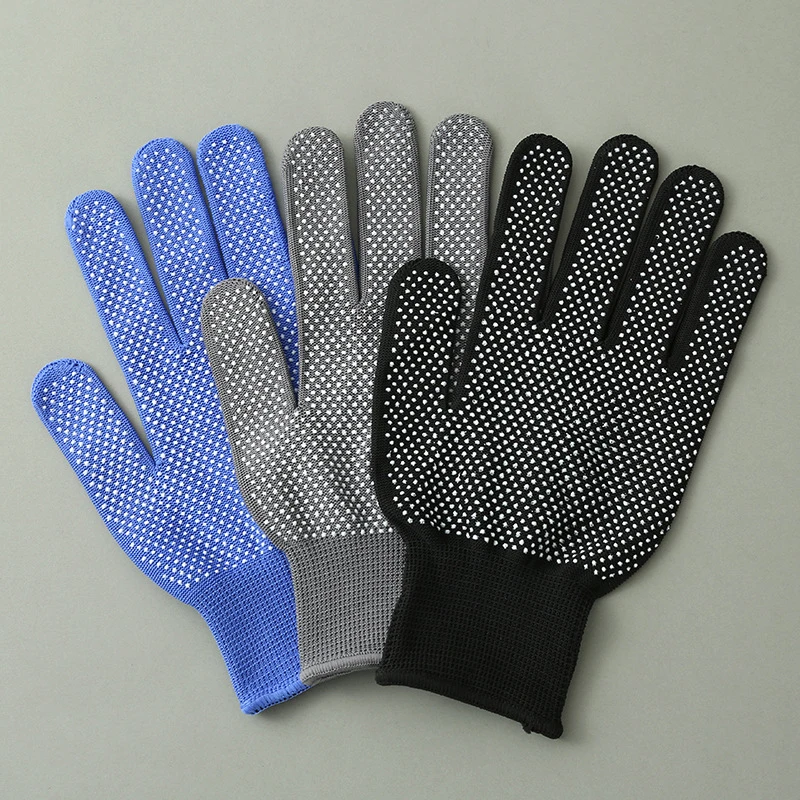 

1 Pairs Nylon Gloves Outdoor Cycling Gloves Garden Work Gloves Anti-slip Breathable Full Finger Mittens To Carry Glue Dispensing