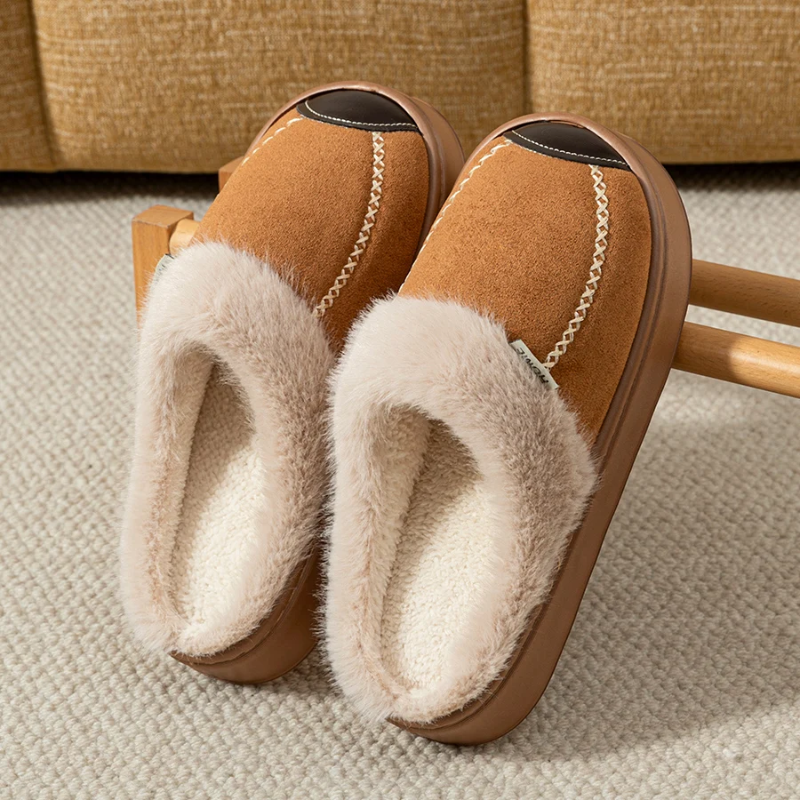 EvaCozy™ Couple's Winter Slippers - Matching Non-Slip House Shoes