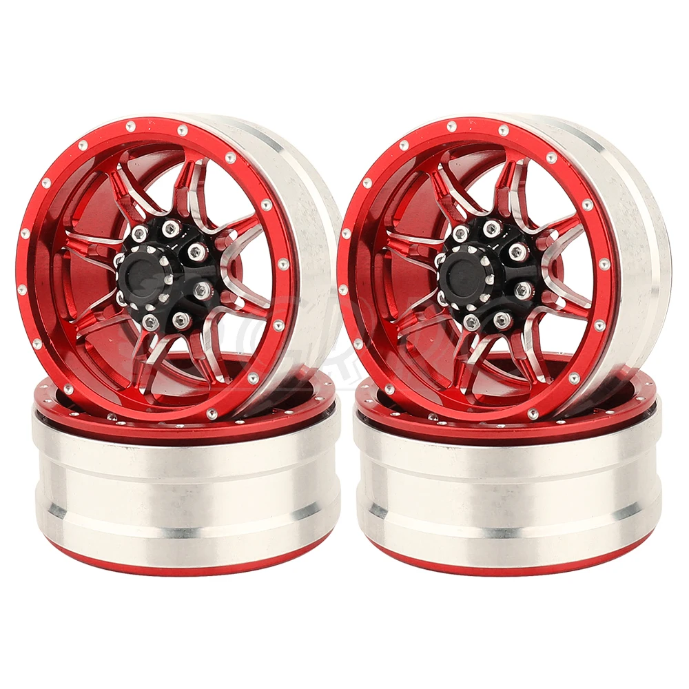 4Pcs 1.9" Alloy Beadlock Wheels For 1/10 Scale RC Crawler (SCX10, TRX4, D90) - Electric Vehicle Upgrade 2 thumbnail image