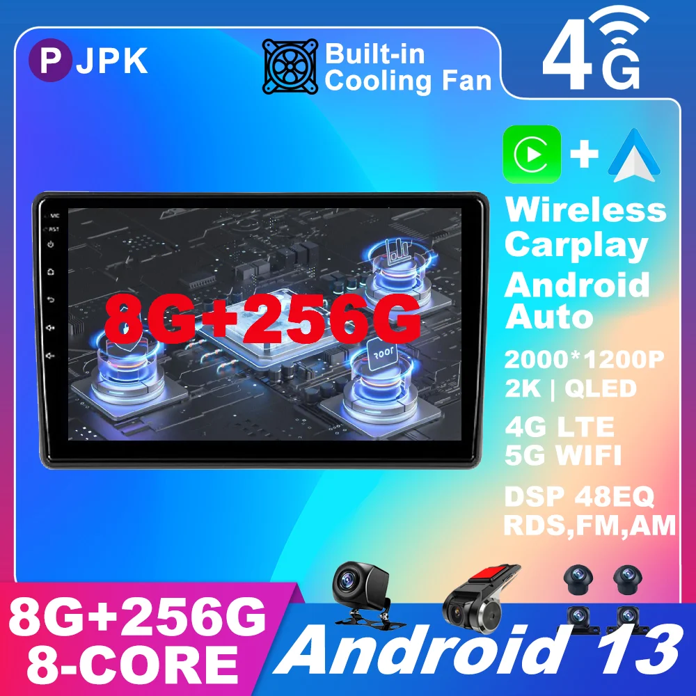 

Android 13 для Audi A4 2000 - 2009 Автомагнитола AHD Авторадио Стерео DSP мультимедиа BT видео QLED No 2din навигация GPS RDS WIFI
