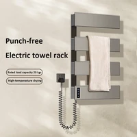 ราวแขวนผ้าไฟฟ้า เครื่องอุ่นผ้าเช็ดตัวในห้องน้ําพร้อมระบบควบคุมอุณหภูมิและตัวจับเวลาในตัว ราวแขวนผ้าอุ่น ประหยัดพลังงาน เครื่องอบผ้าเช็ดตัว 1