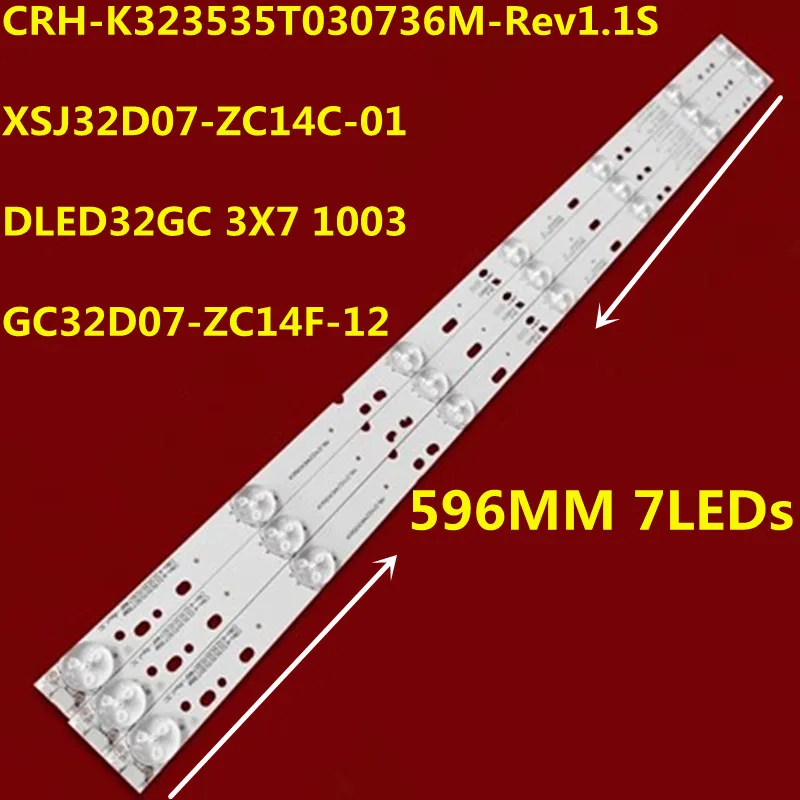 

15PCS LED Backlight Strip CN32CN720 CN32CK731 DLED32GC 3X7 1003 GC32D07-ZC14F-12 32E220E 32E221E LED32538M LED32V6 BOEI320WX1-01