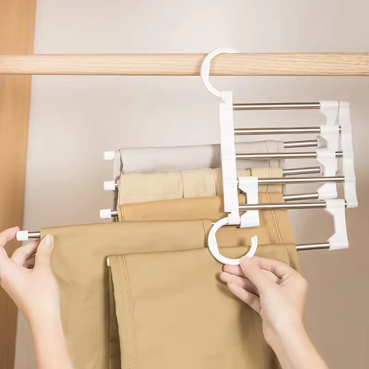 5 In1 Save Space Pants Hanger