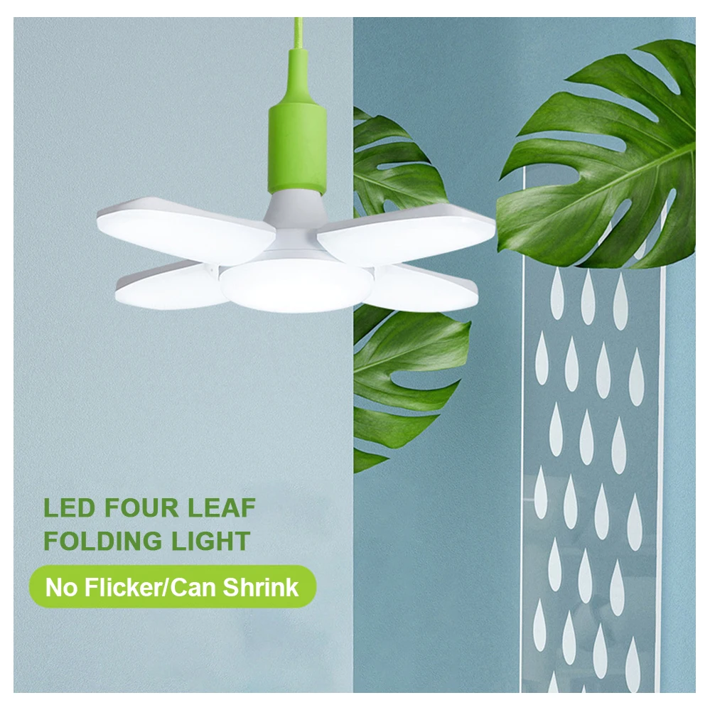 Description Picture 2 of itemAC220V E27 LED Bulb Fan Blade Timing Lamp 28W Foldable Led Light Bulb Lampada For Home Ceiling Light High quality