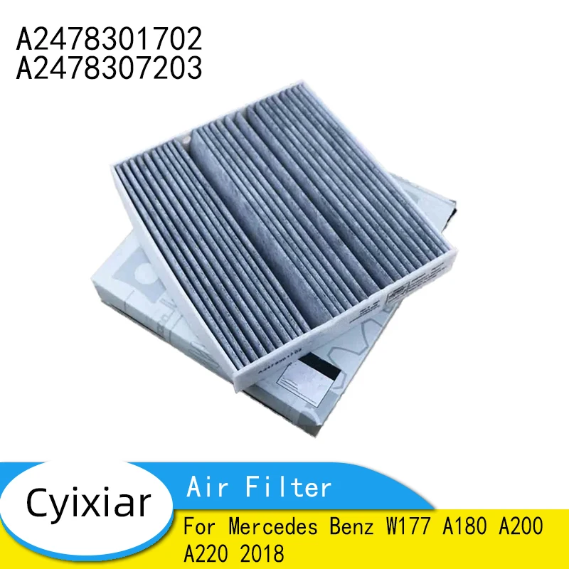 Activated Carbon Cabin Air Filter 2478301702 A2478307203 2478307203 Fit For Mercedes Benz W177 A180 A200 A220