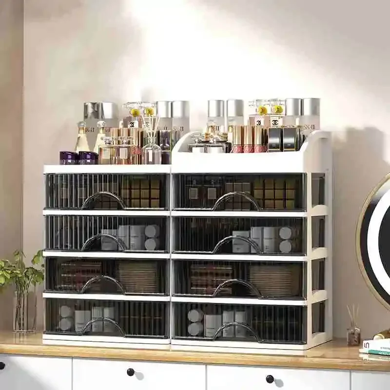 makeup organizer Drawer Makeup Organizer Acrylic Clear Cosmetic Storage Box Plastic Transparent Makeup Holder Container Vanity Table Organizer