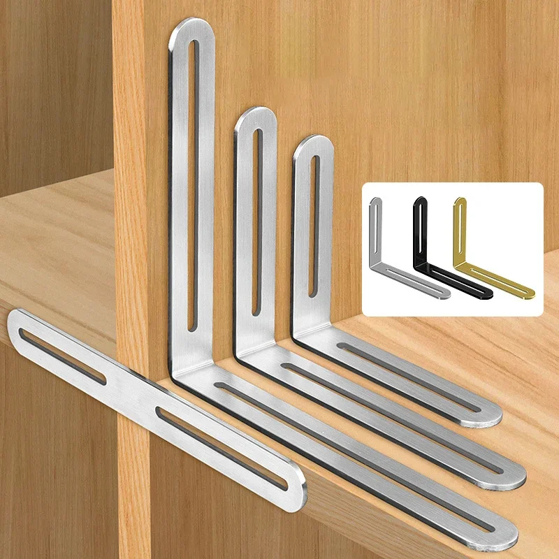 Suporte Ajustável do Código do Ângulo do Dobro-cabeçado Suporte Móvel da Distância Conectores Verticais Furo Longo Peças Aço Inoxidável
