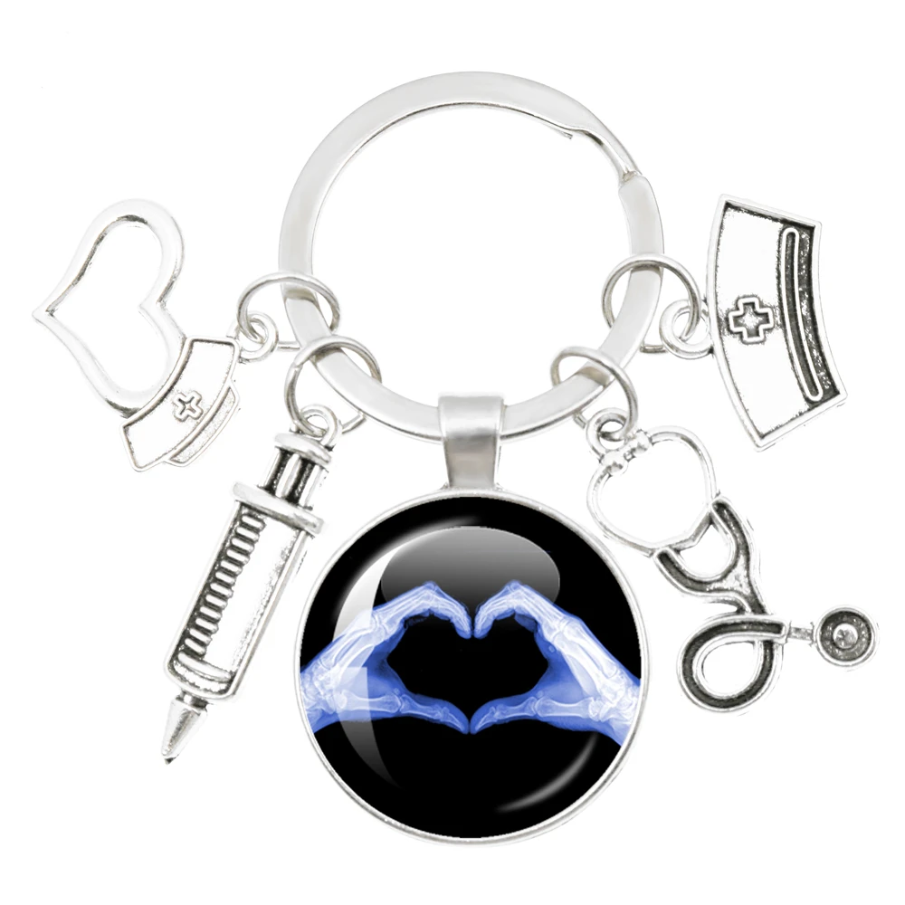 NewArrivalNurseMedicalSuppliesSyringeStethoscopeKeyRingRN